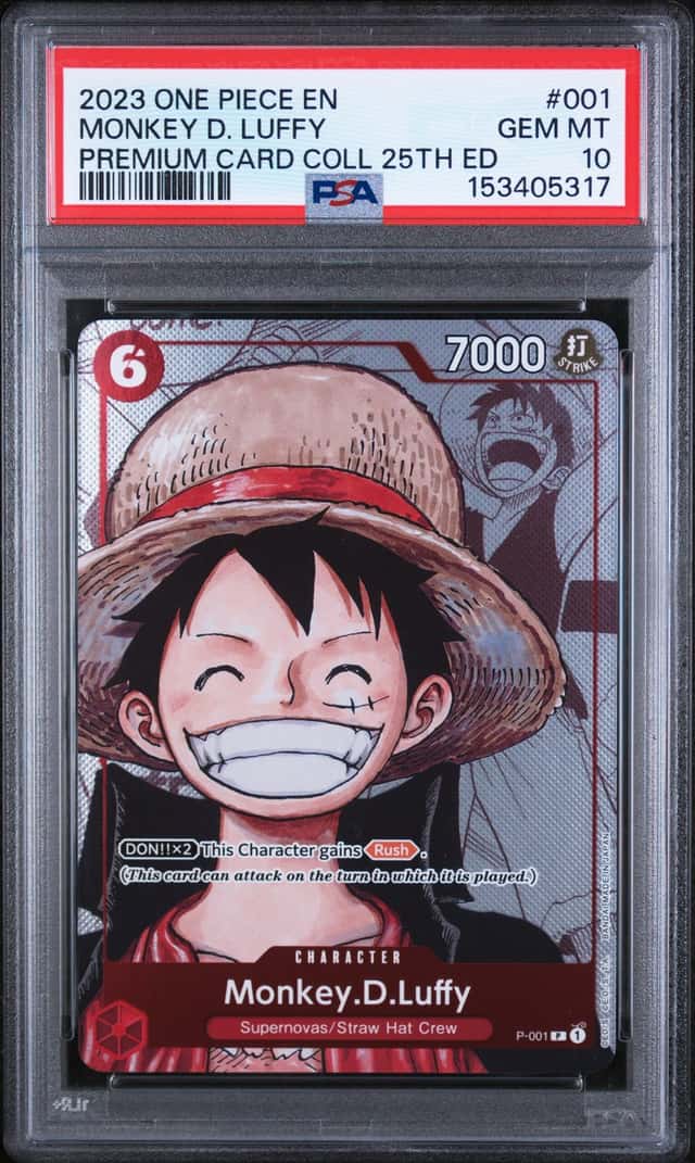 2022 One Piece Premium Collection 25th Edition Monkey D. Luffy #P-001