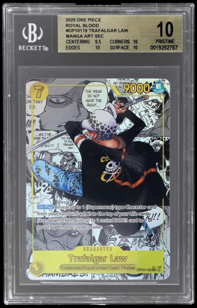 2025 One Piece Royal Blood Manga Alternate Art Trafalgar Law #OP10-119
