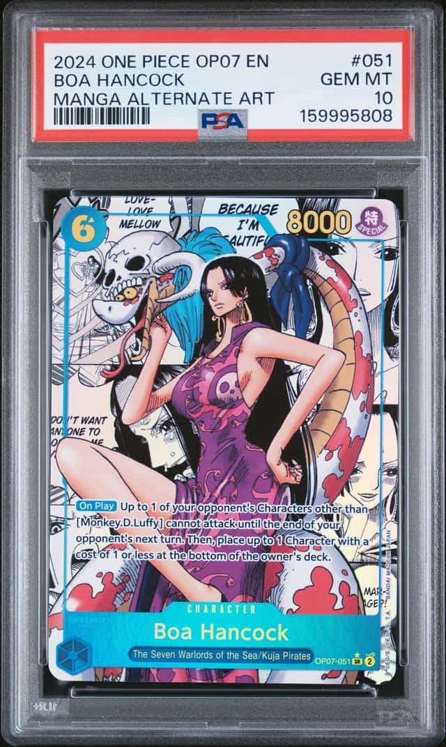 2024 One Piece 500 Years In the Future Manga Alternate Art Boa Hancock #OP07-051