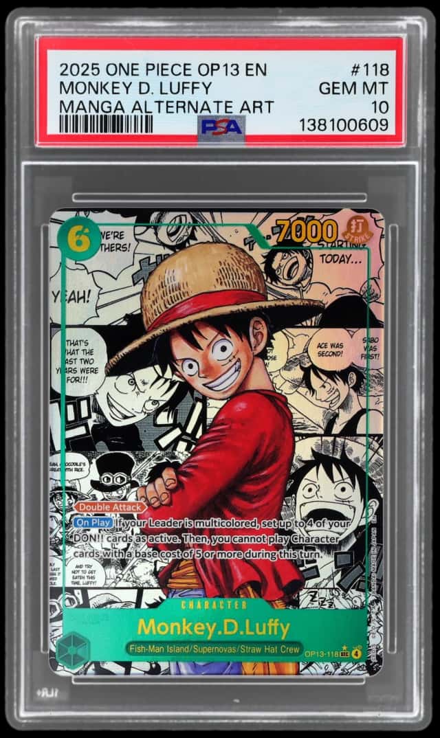 2025 One Piece Carrying On His Will Manga Alternate Art Monkey D. Luffy #OP13118