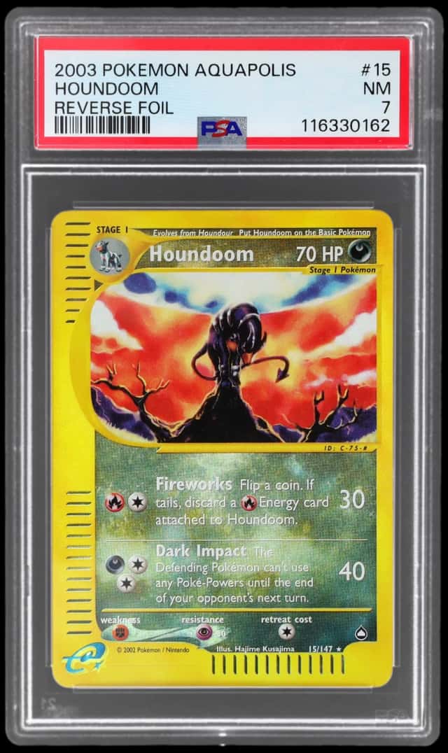 2003 Pokemon Aquapolis Reverse Holo Houndoom #15