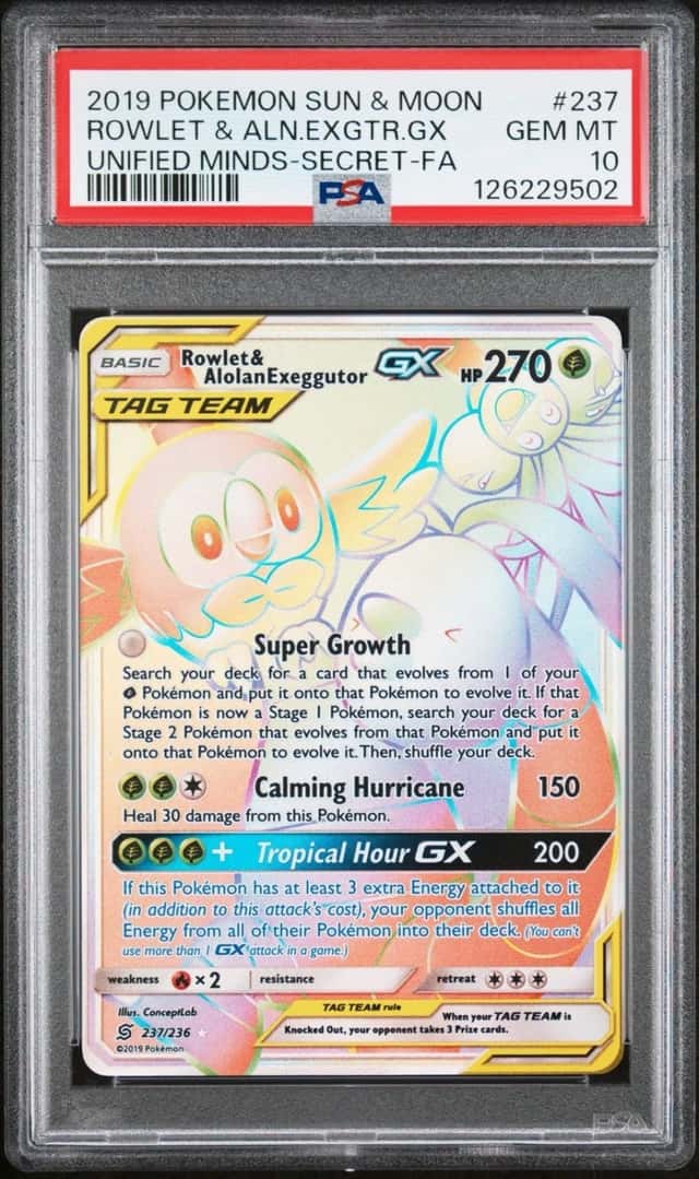 Rowlet & Alolan Exeggutor GX