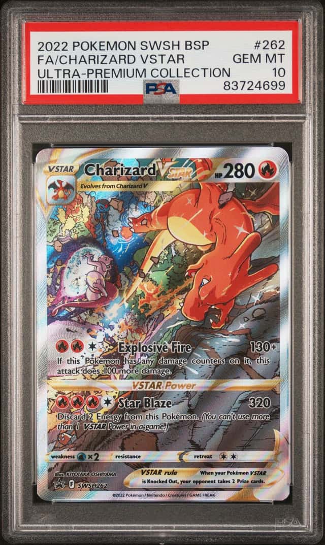 2022 Pokemon Sword and Shield Black Star Promo Ultra Premium Collection Charizard Vstar #262