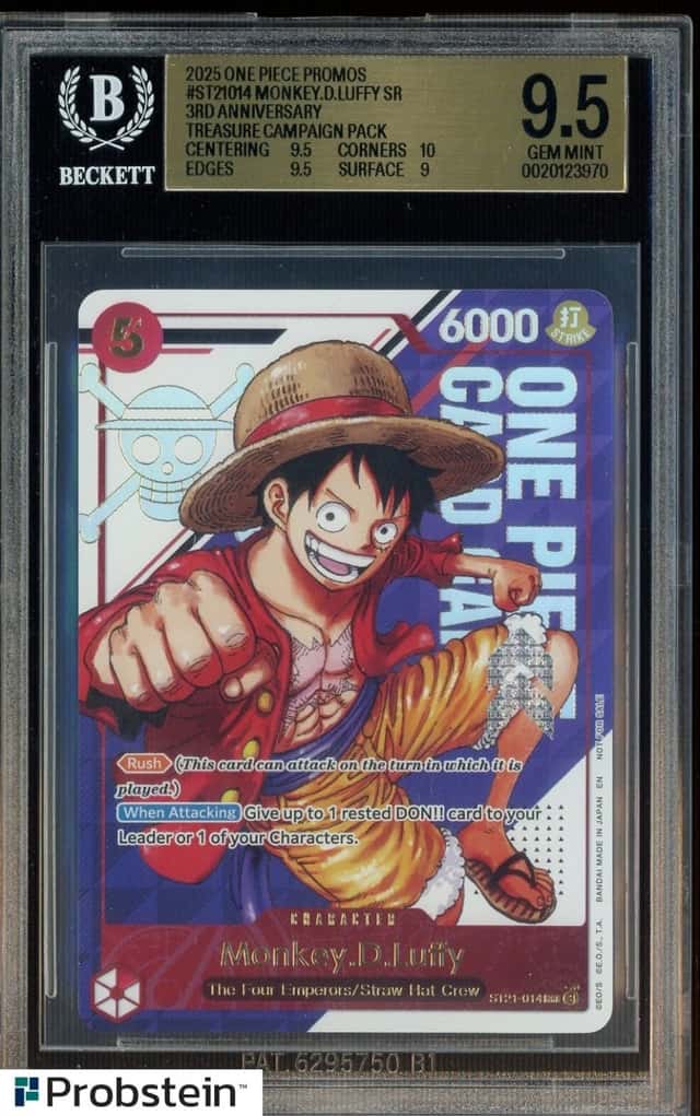 Monkey.D.Luffy SR/(3rd Anniversary! ONE PIECE CARD GAME TREASURE CAMPAIGN PACK)