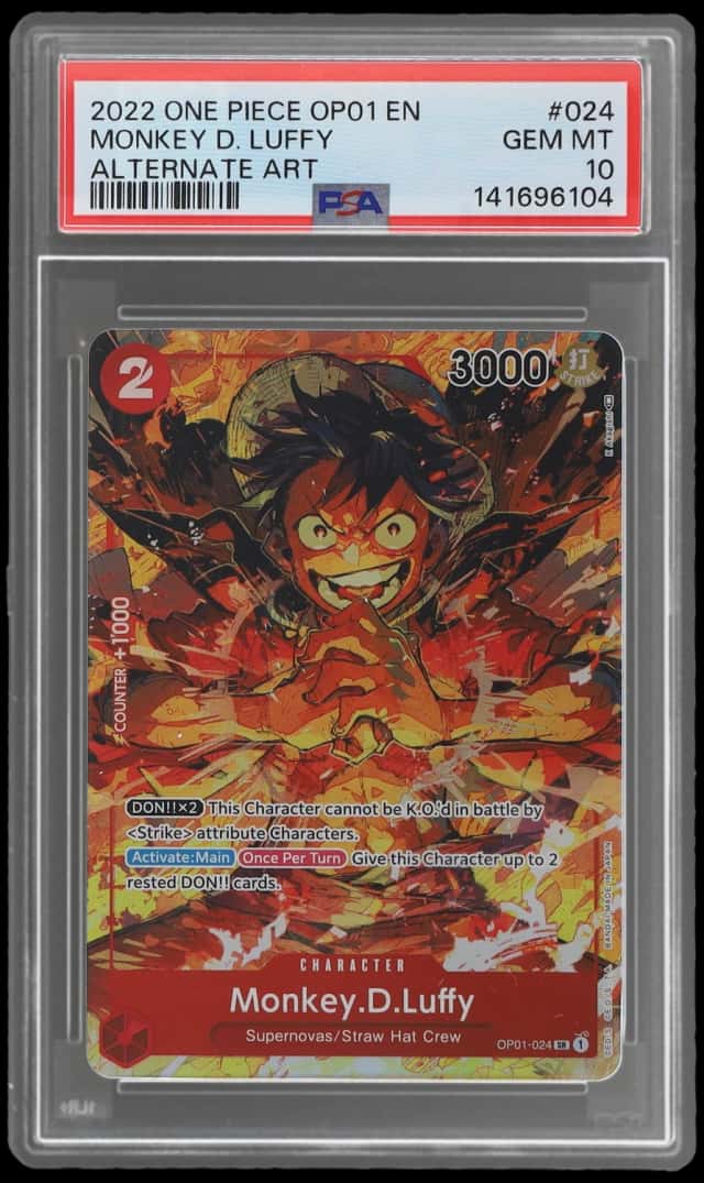 2022 One Piece Romance Dawn Alternate Art Monkey D. Luffy #OP01024