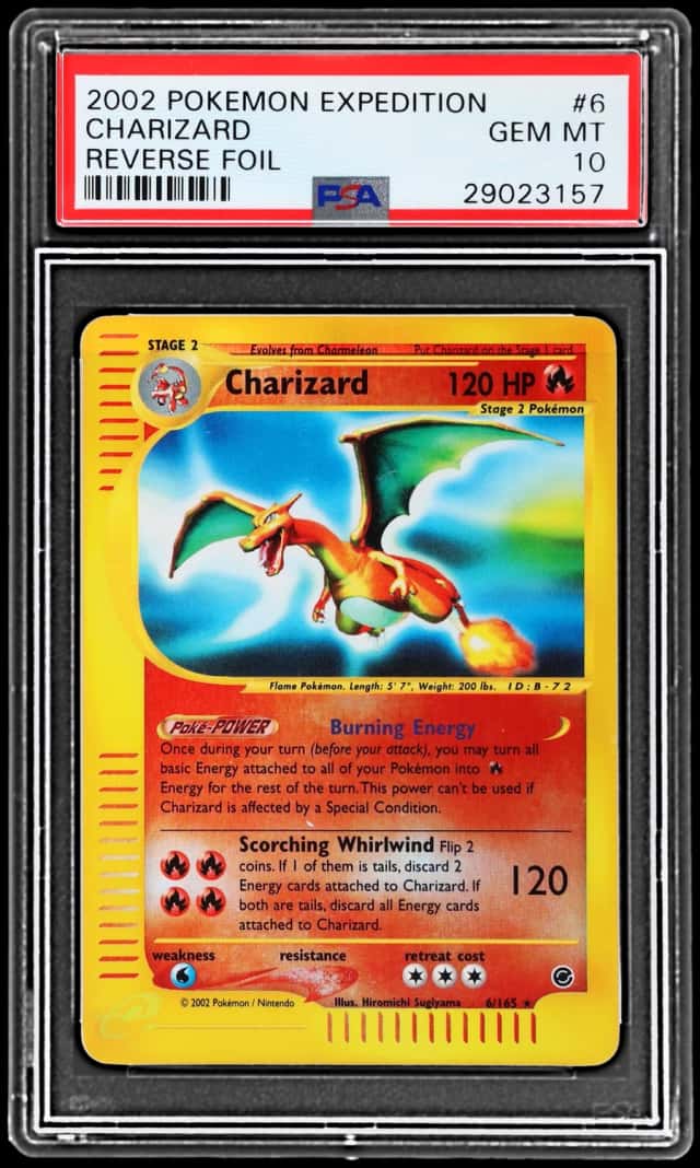 2002 Pokemon Expedition Reverse Holo Charizard #6