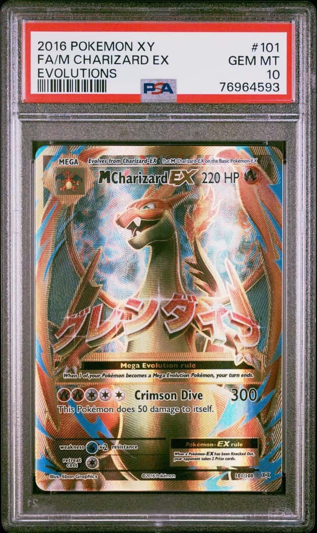 2016 Pokemon XY Evolutions M Charizard Ex #101