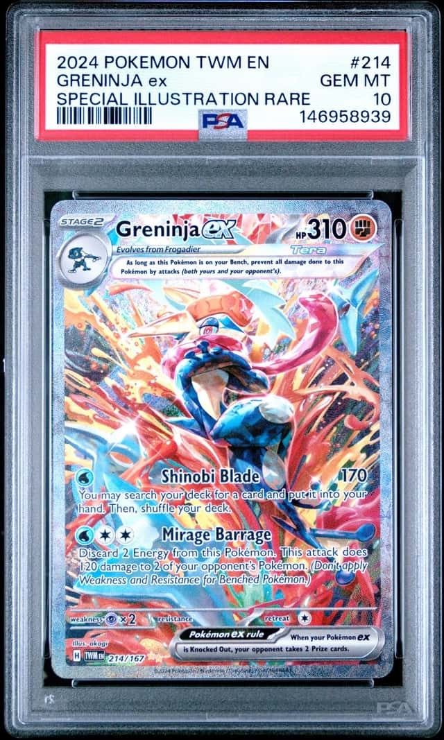 2024 Pokemon Scarlet and Violet Twilight Masquerade Special Illustration Rare Greninja Ex #214