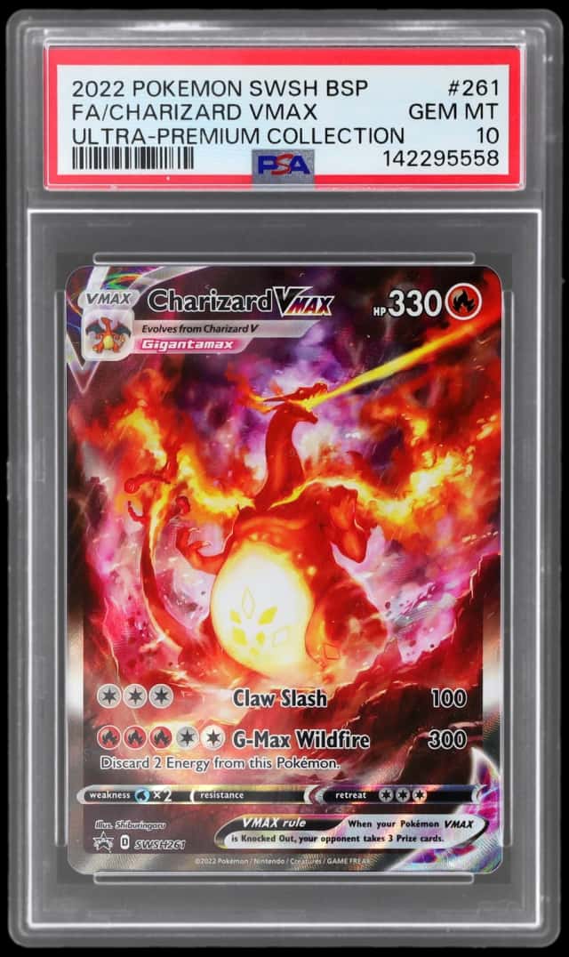2022 Pokemon Sword and Shield Black Star Ultra Premium Collection Promo Charizard Vmax #SWSH261