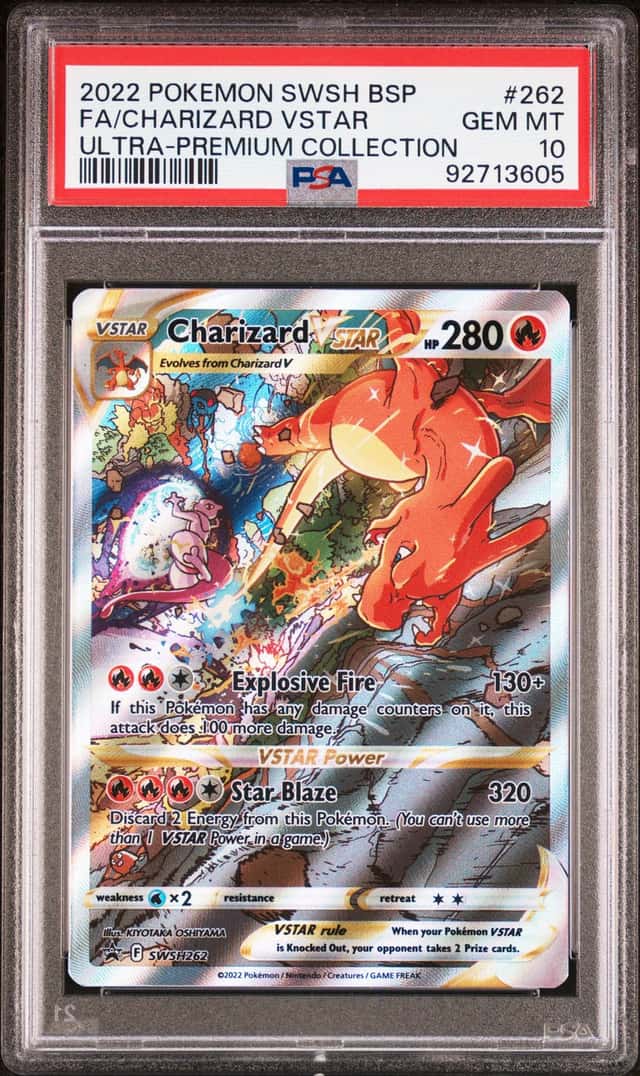 2022 Pokemon Sword and Shield Black Star Promo Ultra Premium Collection Charizard Vstar #262