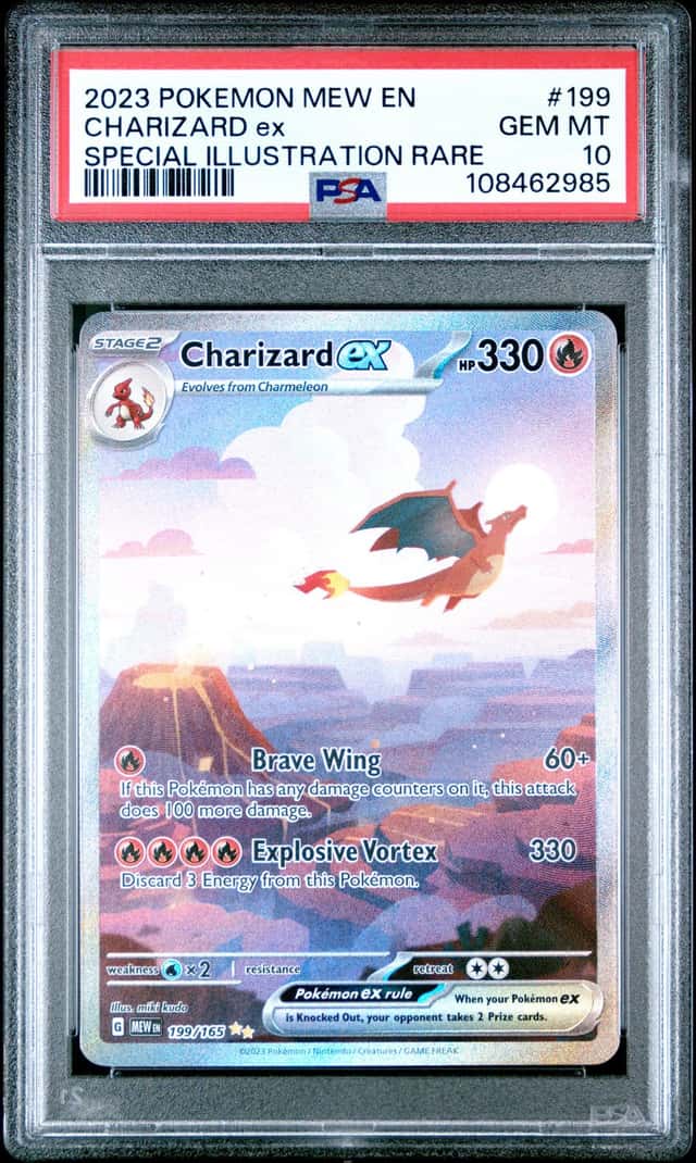 2023 Pokemon Scarlet and Violet 151 Special Illustration Rare Charizard Ex #199