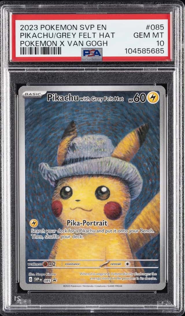 Pikachu/Grey Felt Hat
