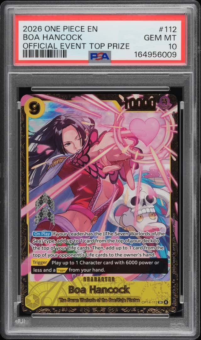 2026 One Piece EN Official Event Top 64 Prize #112 Boa Hancock PSA 10 GEM MINT