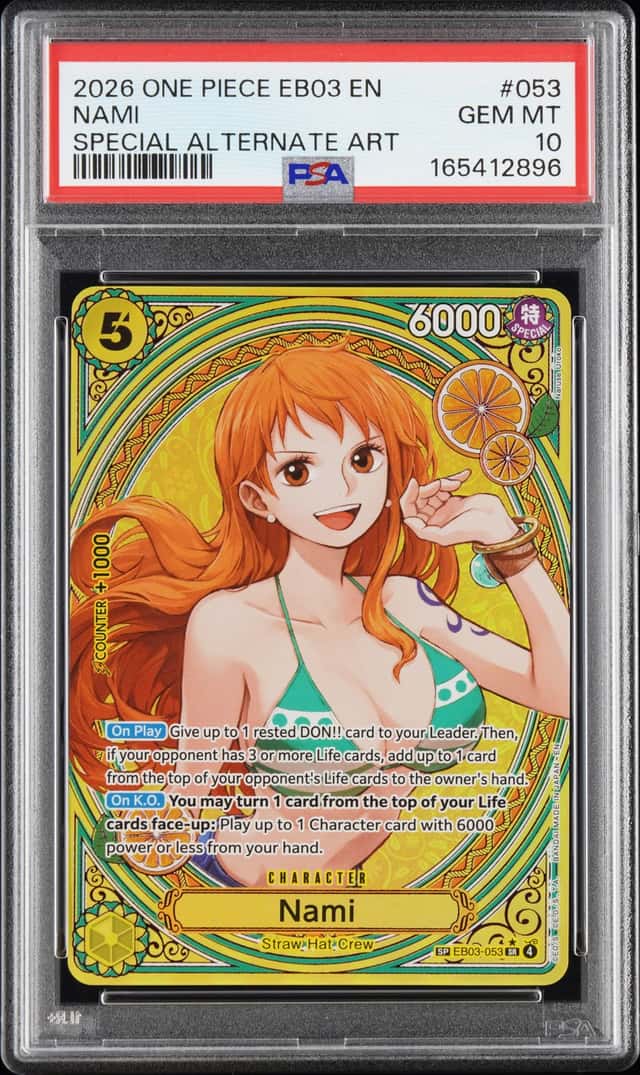 2026 One Piece Heroines Edition Alternate Art Nami #EB03053