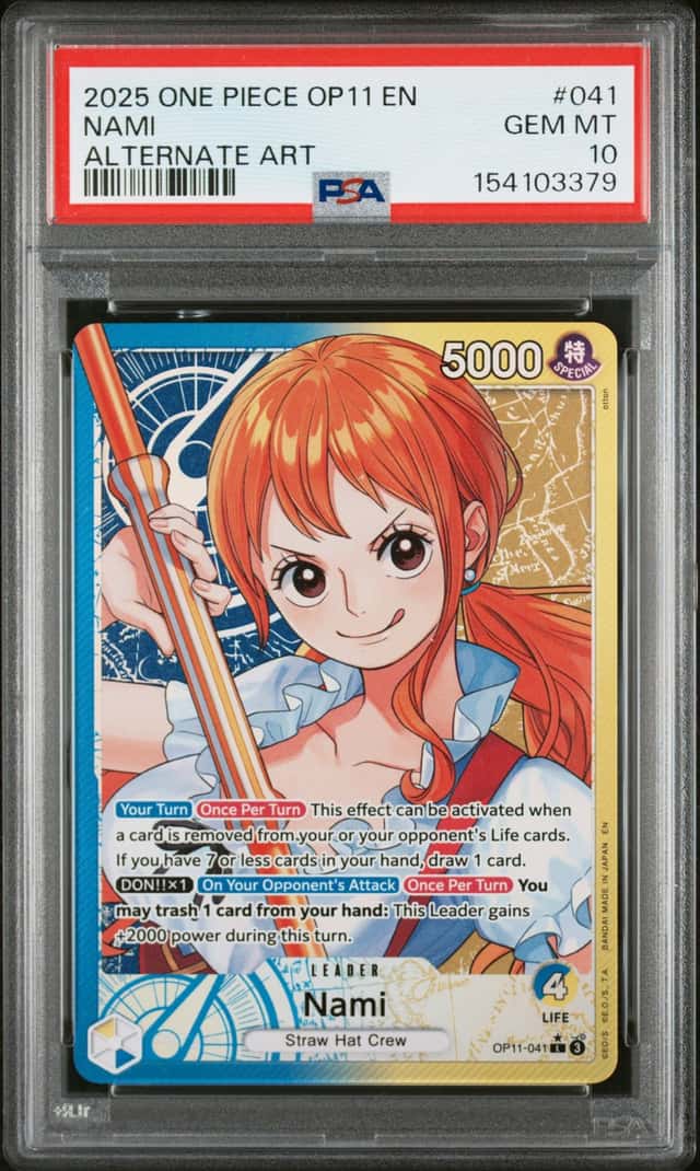 2025 One Piece A Fist of Divine Speed Alternate Art Nami #OP11041