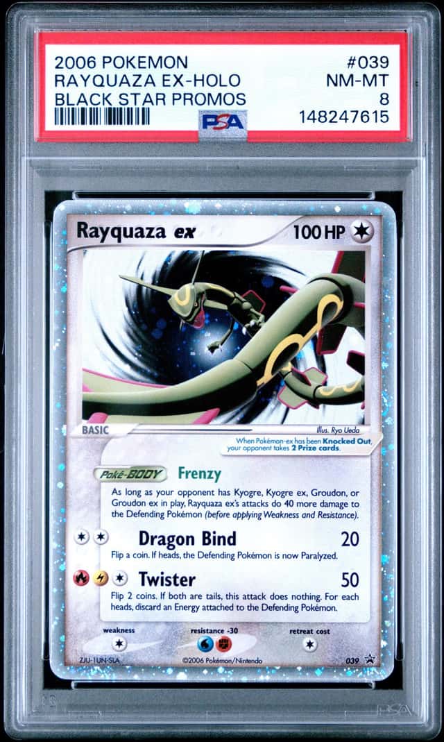 2006 Pokemon Black Star Promo Nintendo Ex Collector's Tins Holo Rayquaza Ex #39