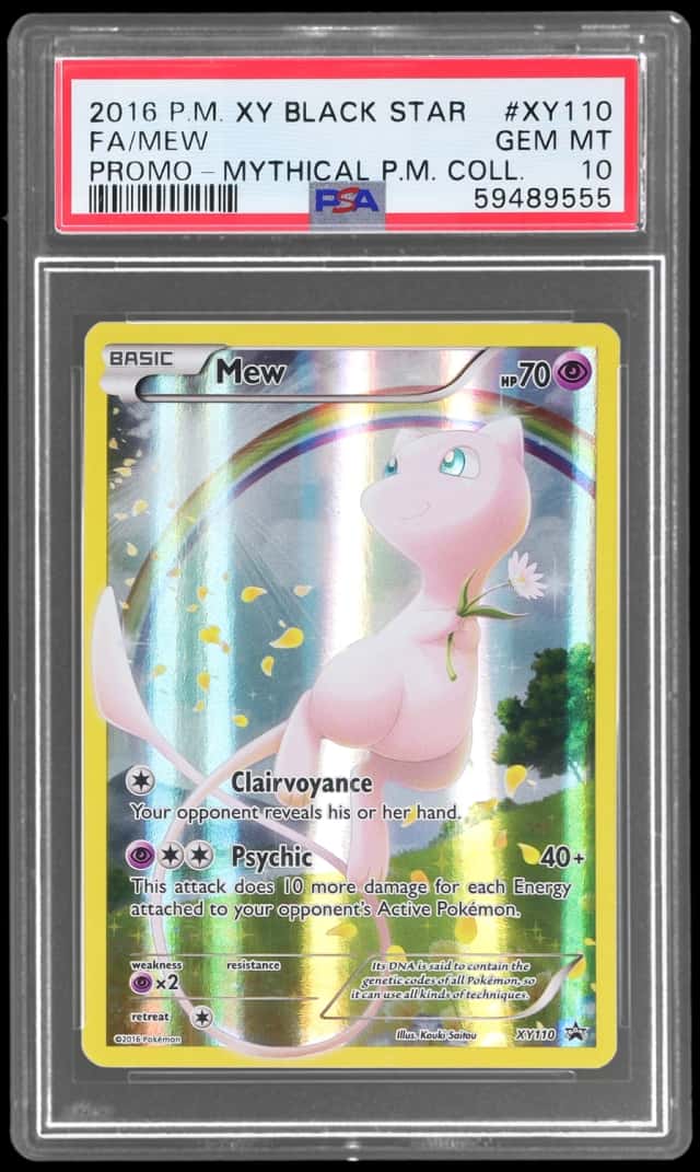 2016 Pokemon XY Black Star Promo Mythical Pokemon Collection Mew #XY110