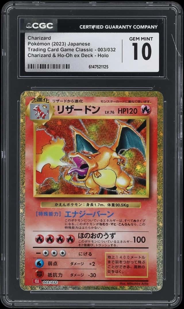 2023 Pokémon JP Charizard & Ho-Oh ex Deck Holo #3 Charizard - CGC GEM MINT 10