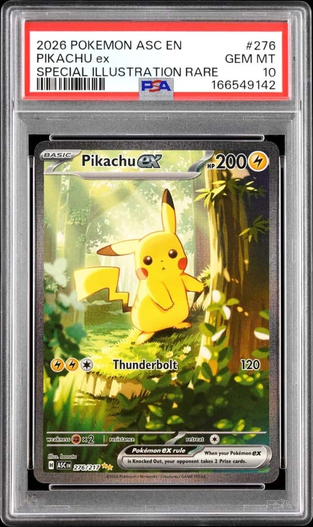 2026 POKEMON PIKACHU ex SPECIAL ILLUSTRATION RARE EN-ASCENDED HEROES #276 PSA 10