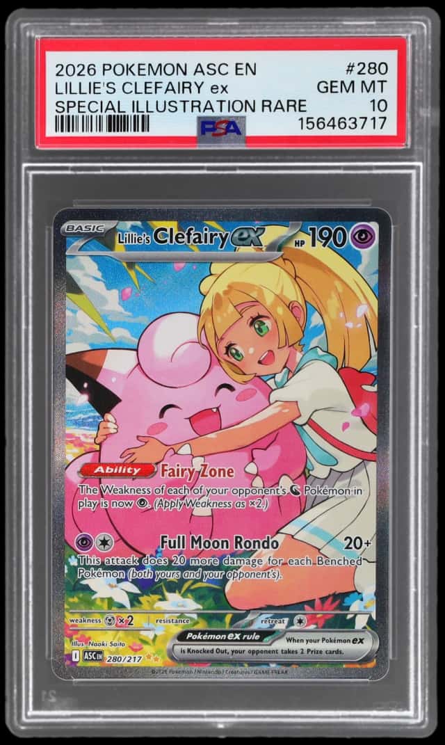 2026 Pokemon Ascended Heroes Special Illustration Rare Lillie's Clefairy Ex #280