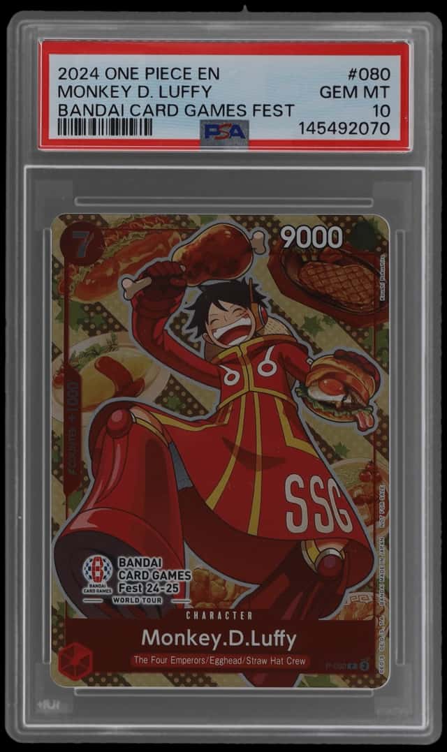 2024 One Piece Promo Bandai Card Games Fest Giveaway Monkey D. Luffy #P-080