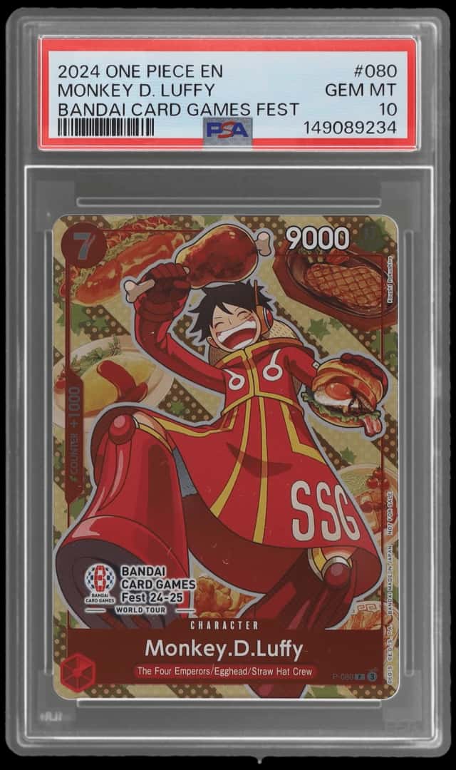 2024 One Piece Promo Bandai Card Games Fest Giveaway Monkey D. Luffy #P-080