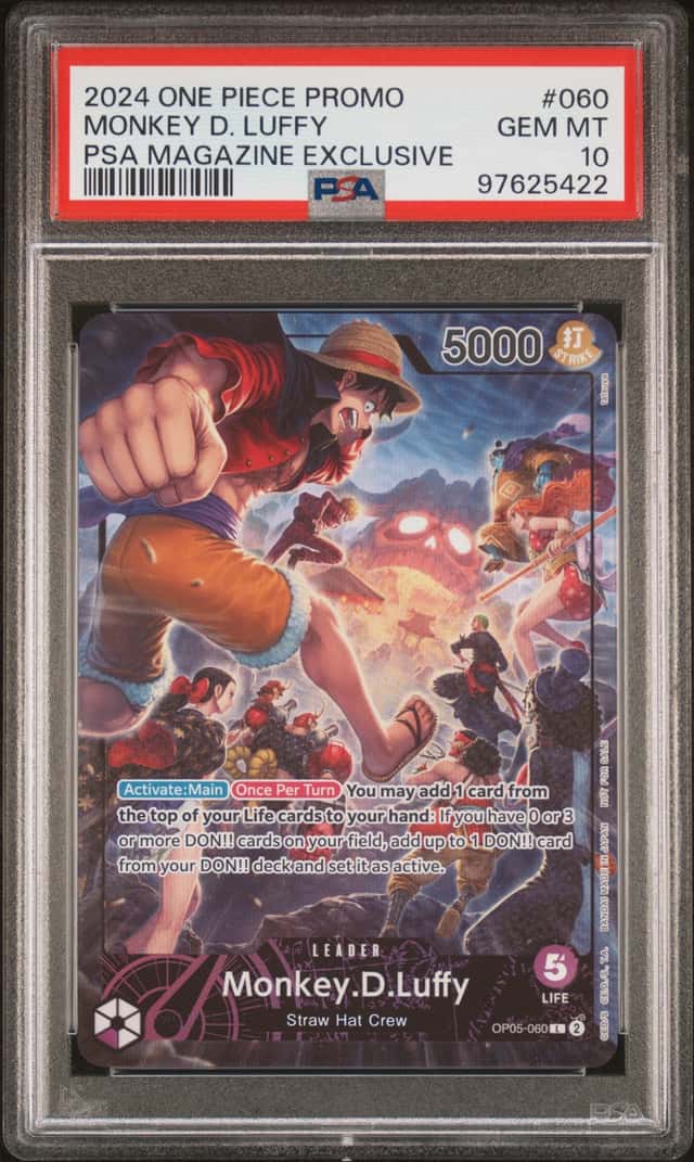 2024 One Piece Promo Psa Magazine Exclusive Monkey D. Luffy #OP05060