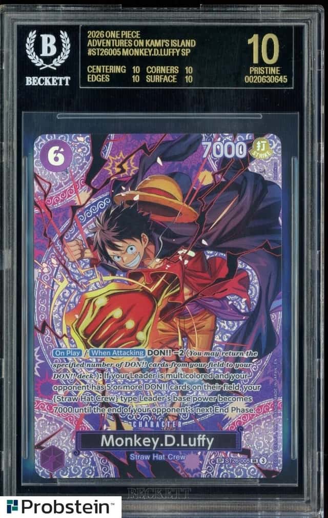 2026 ONE PIECE OP15 MONKEY D. LUFFY SPECIAL ALTERNATE ART BGS 10 BLACK LABEL