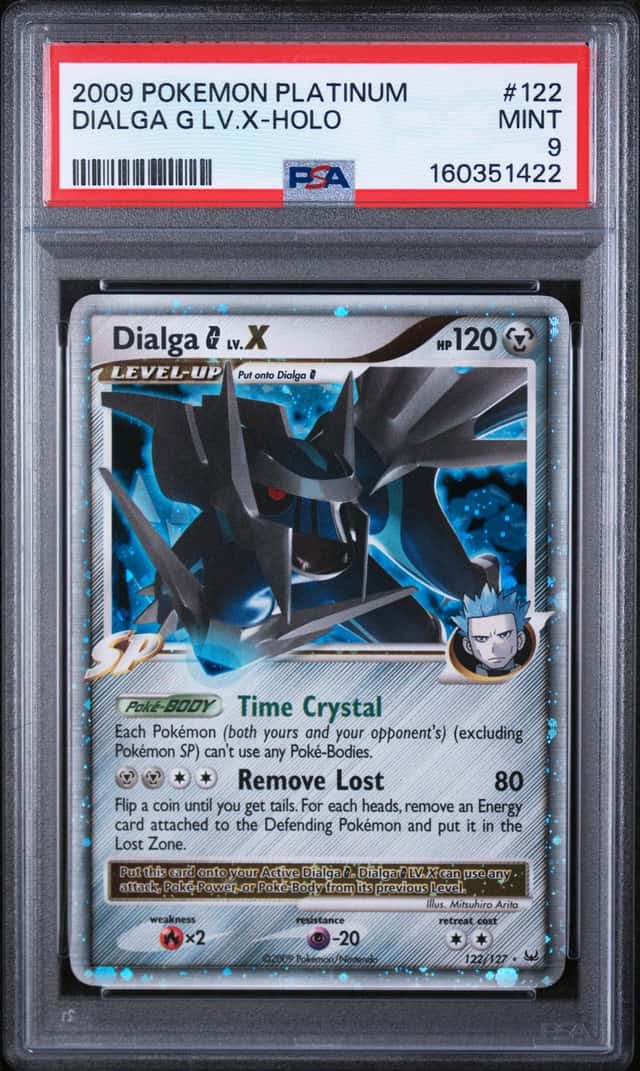 2009 Pokemon Platinum #122 Dialga G LV.X Holo PSA 9 MINT