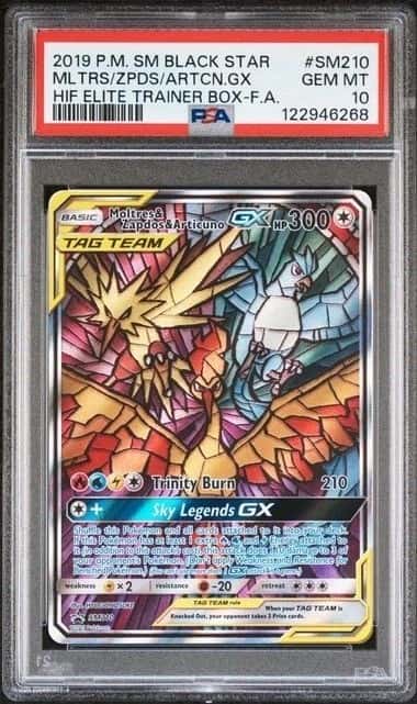 POKEMON MLTRS/ZPDS/ARTCN.GX 2019 SM BSP #SM210 HIF ELITE TRAINER BOX FA PSA 10