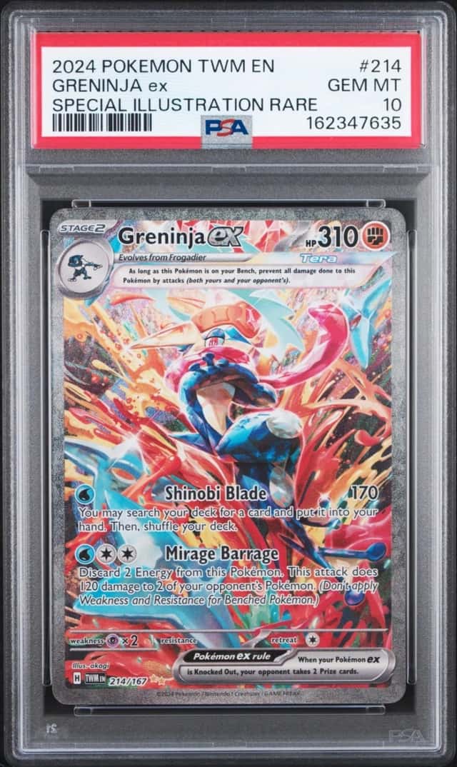 2024 POKEMON TWILIGHT MASQUERADE SPECIAL ILLUSTRATION RARE GRENINJA EX PSA 10