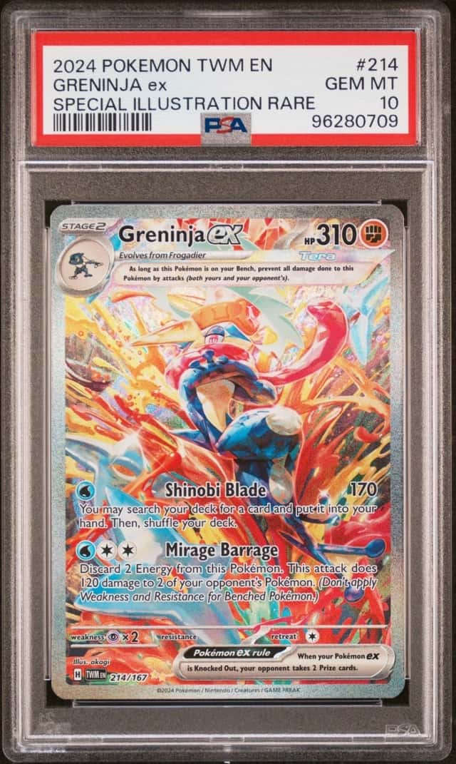 2024 POKEMON TWILIGHT MASQUERADE SPECIAL ILLUSTRATION RARE GRENINJA EX PSA 10
