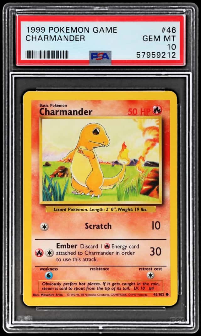 1999 Pokemon Base Set Charmander #46