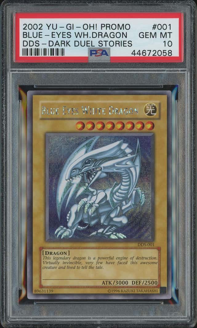 Blue Eyes White Dragon DDS-001 Promo Secret Rare Yugioh PSA 10 *058