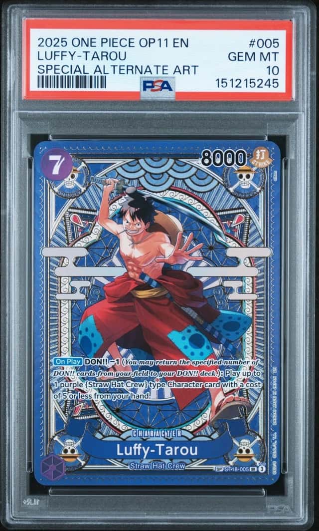 Luffy-Tarou ST18-005 Special Alternate Art Op11 One Piece PSA 10 *245