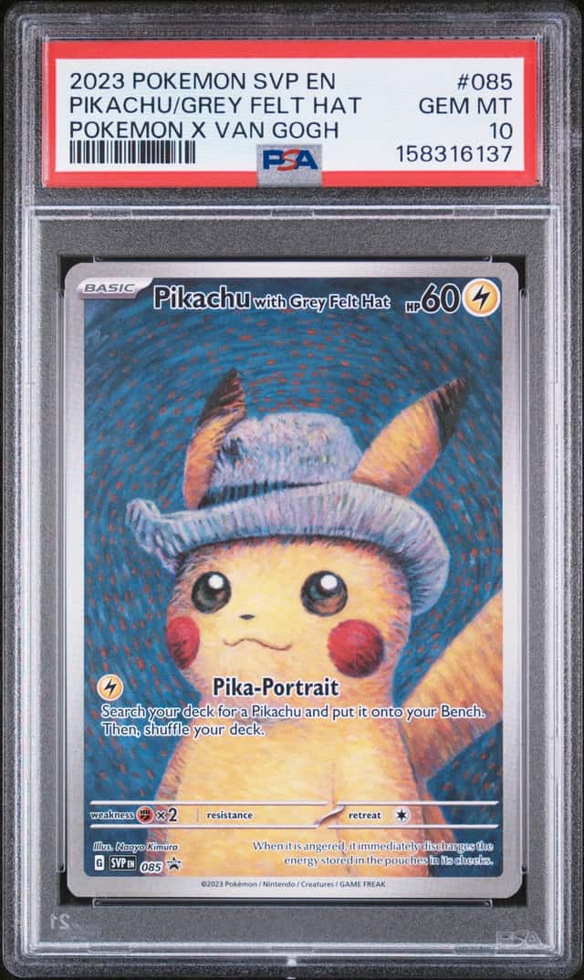 Pikachu/Grey Felt Hat