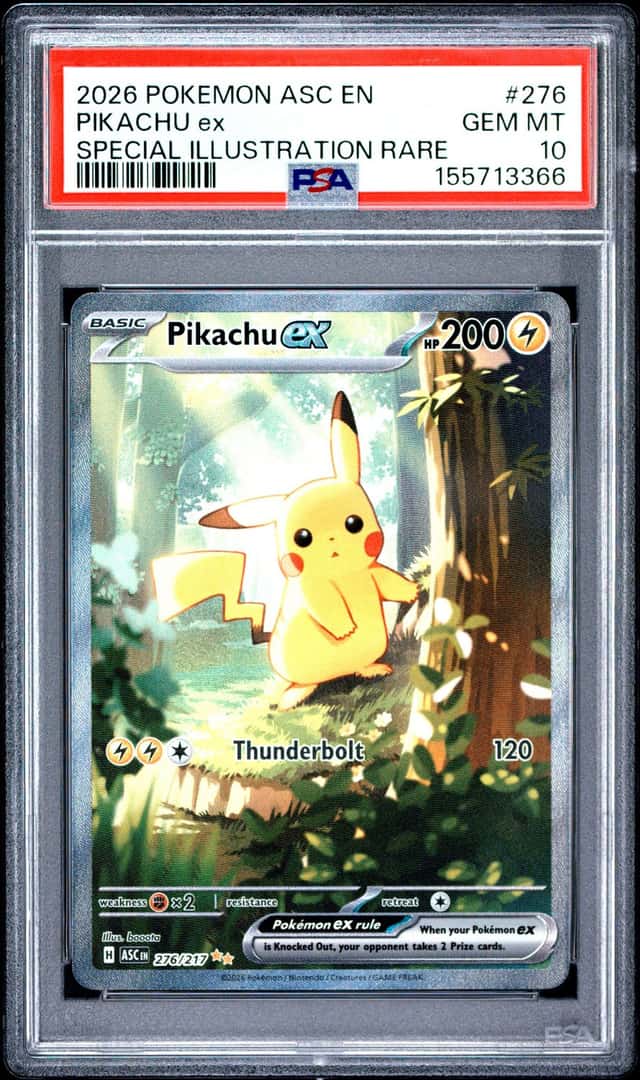 POKEMON PIKACHU ex SIR 2026 ASC EN-ASCENDED HEROES #276 PSA 10