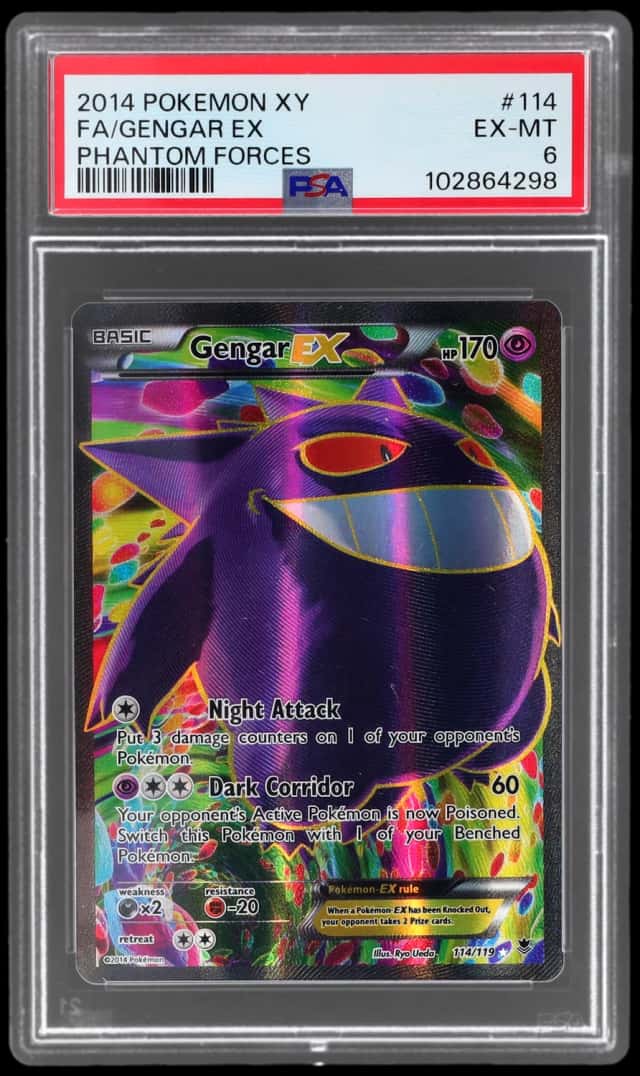 2014 Pokemon XY Phantom Forces Gengar Ex #114
