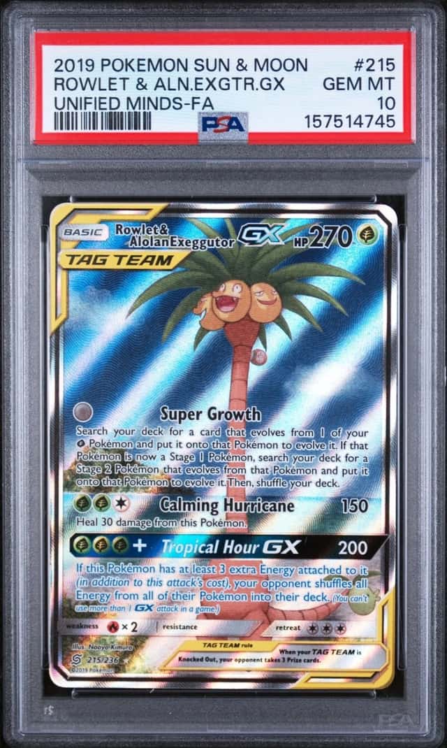 Rowlet & Alolan Exeggutor GX