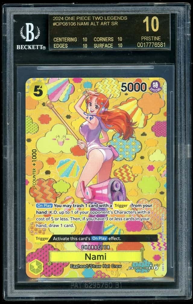 One Piece Emperors in New World Nami Alt Art SR BGS 10 Black Label *Mislabel*