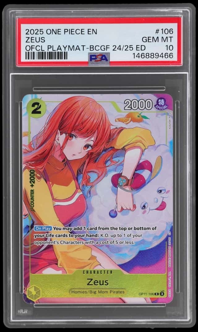 2025 One Piece Promo Official Playmat Set Bandai Card Games Fest 24 To 25 Zeus #OP11-106