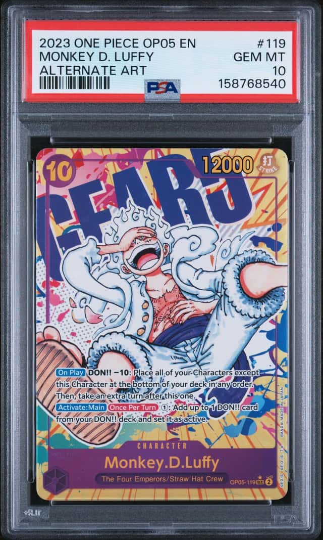 2023 One Piece Awakening of the New Era Alternate Art Monkey D. Luffy #OP05-119