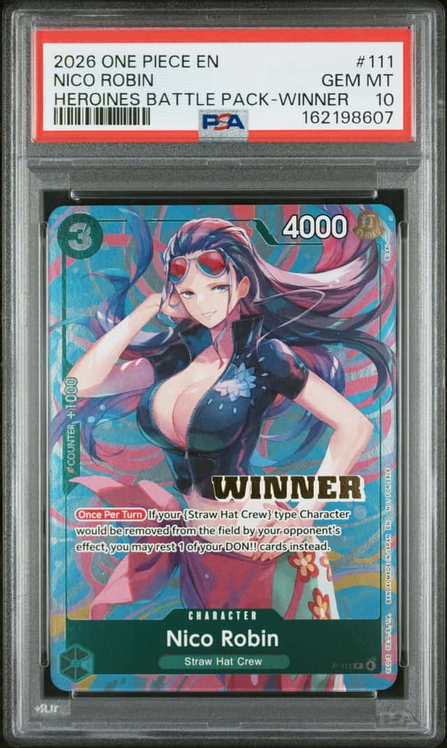 2026 One Piece Tournament Promo Heroines Battle Pack Winner Nico Robin #P111