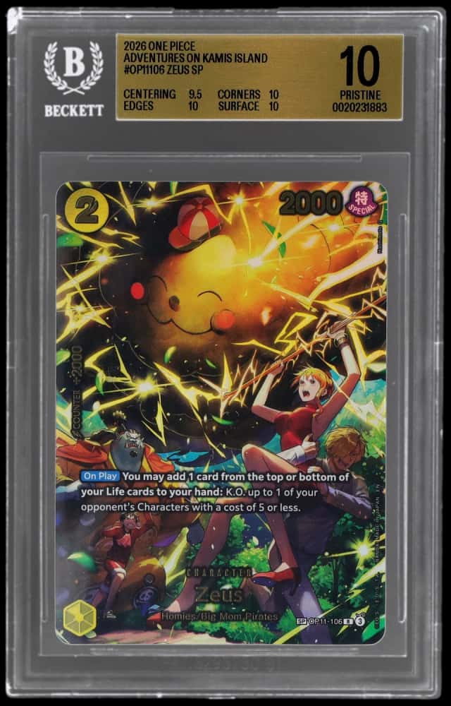 2026 One Piece Adventures On Kami's Island Special Alternate Art Zeus #OP11106