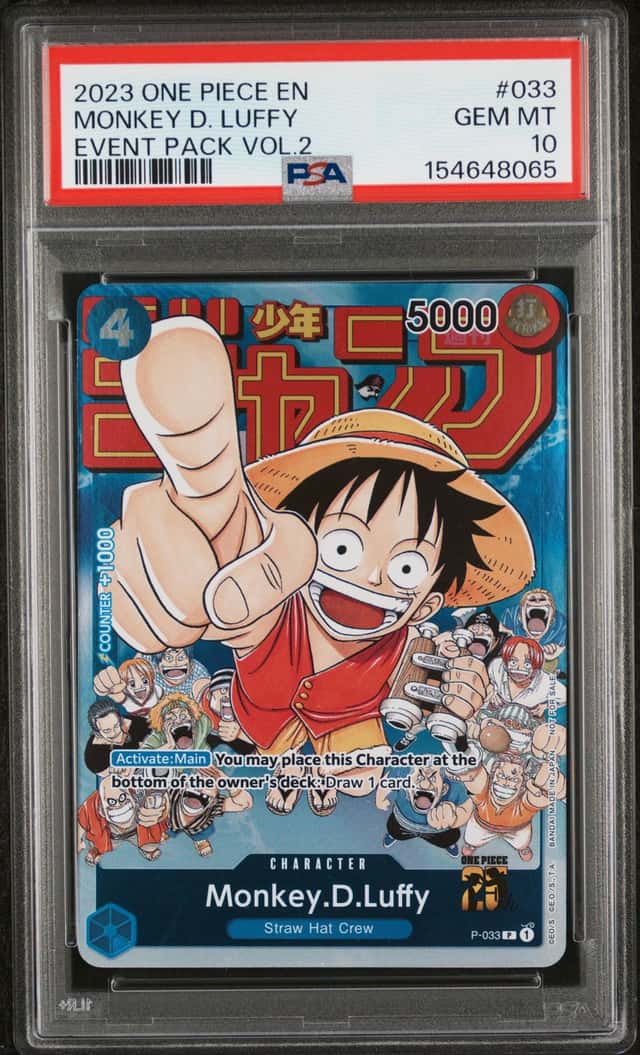 2023 One Piece Weekly Shonen Jump Promo Event Pack Volume 2 Monkey.D.Luffy #P-033