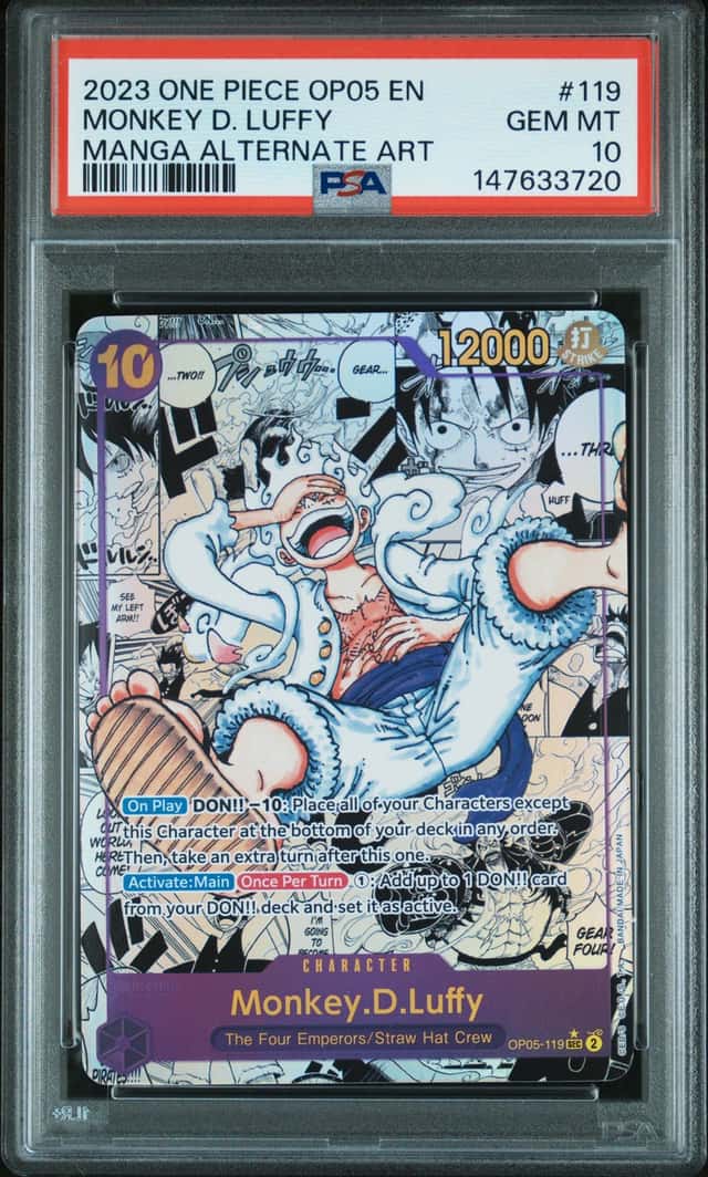 2023 One Piece Awakening of the New Era Manga Alternate Art Monkey D. Luffy #OP05-119