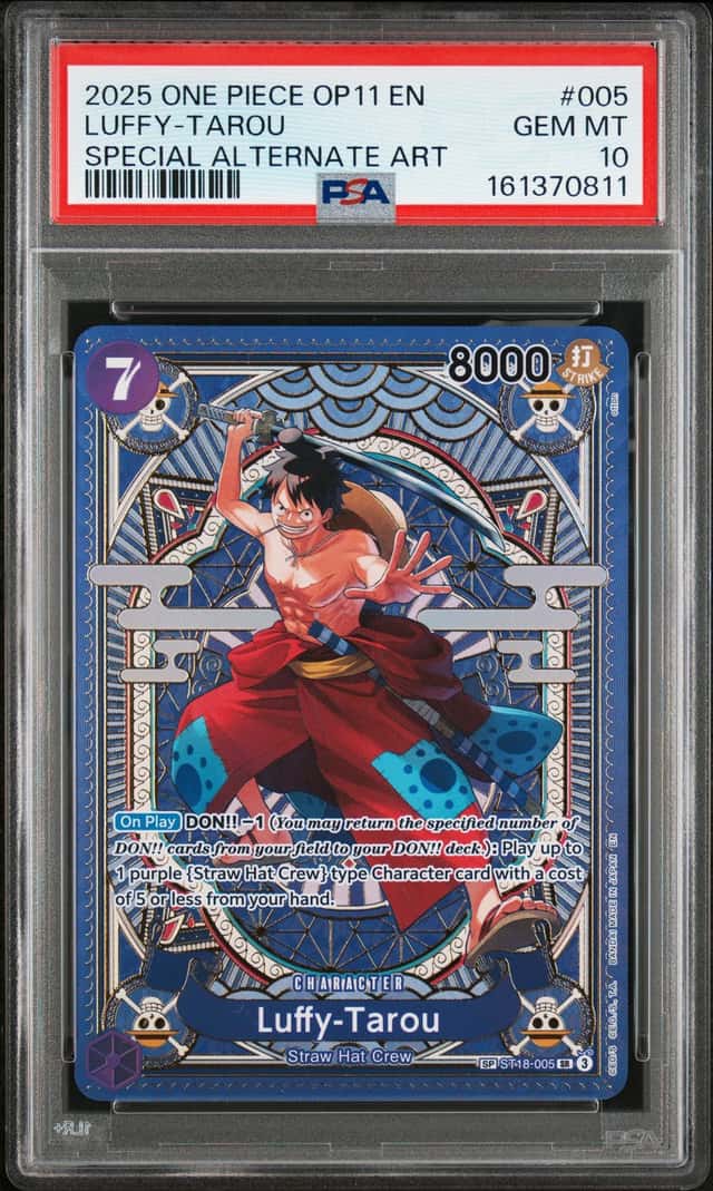2025 One Piece A Fist of Divine Speed Special Alternate Art Luffy Tarou #ST18005
