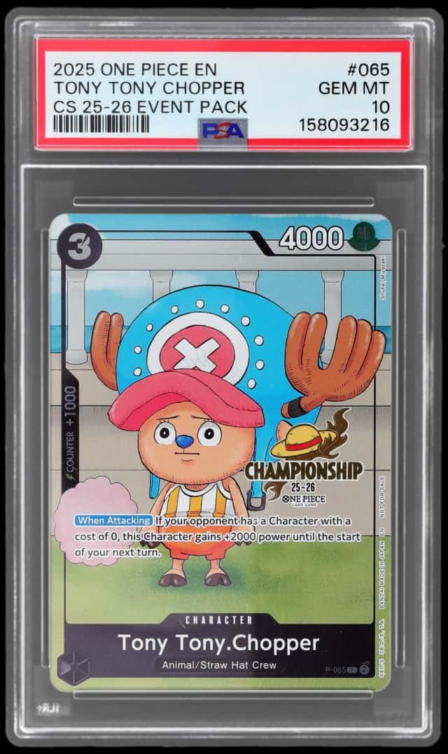 2025 One Piece Promo Championship Event Pack Tony Tony Chopper #P-065