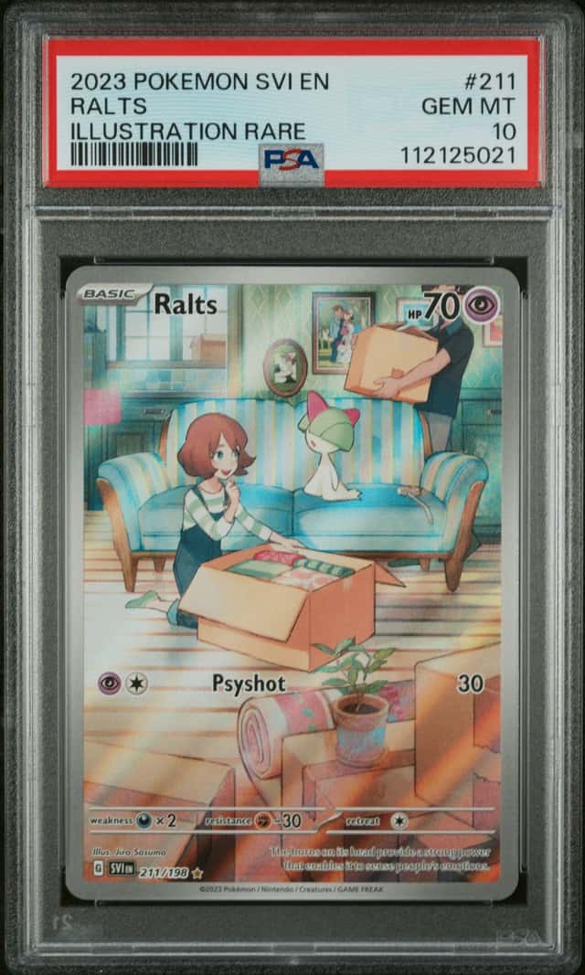 2023 Pokemon Scarlet and Violet Illustration Rare Ralts #211