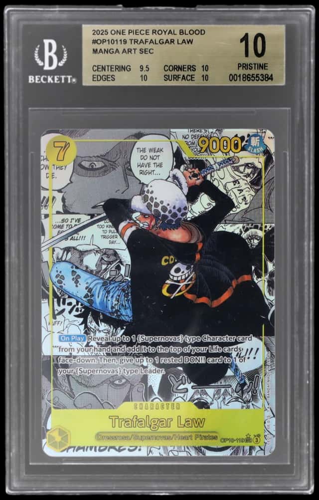 2025 One Piece Royal Blood Manga Alternate Art Trafalgar Law #OP10-119